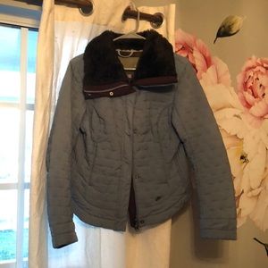 Lightweight Nike jacket with fur collar